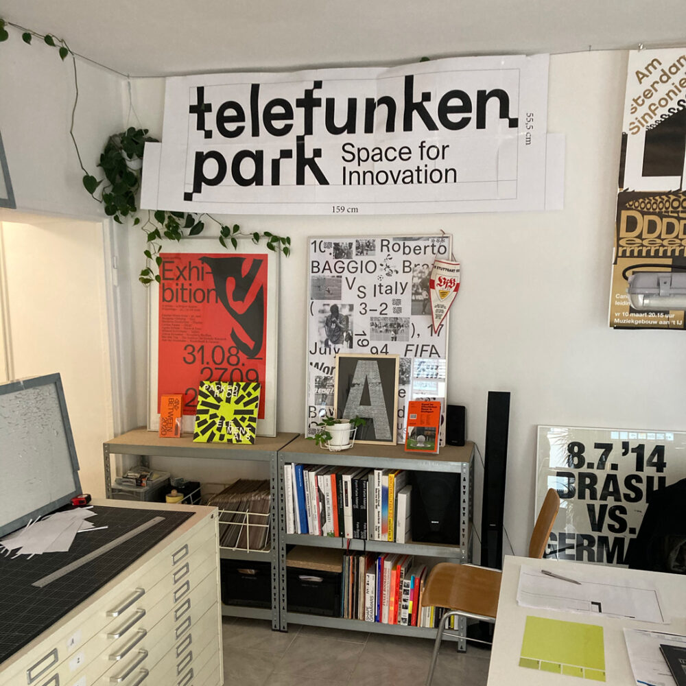 Testdruck des logos der Firma telefunkenpark Heilbronn