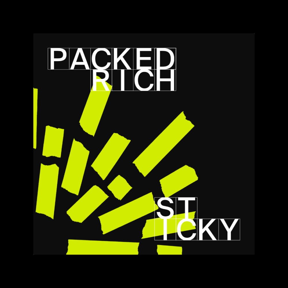 tape art als digitales cover sticky packed rich