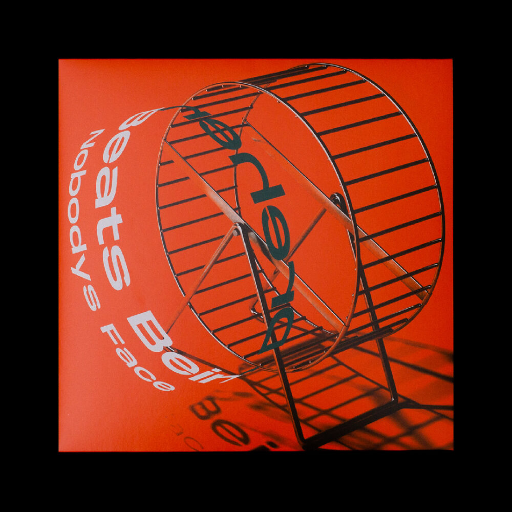 Hamsterrad auf orangenem Hintergrund cover vinyl marteia greenberlin
